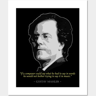 Gustaf Mahler Quote Posters and Art